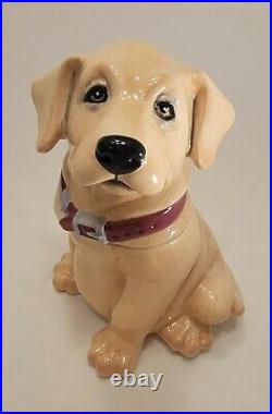 12.5 Vintage Canine Kitchen Collection By Big Sky Carvers Cookie Jar Yellow Lab