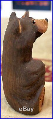 13 Carved Wood Bear Statue Waving Big Sky Carvers