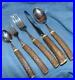 15-pc-Set-of-BIG-SKY-Carvers-Faux-Wood-Handle-Flatware-Spoons-Forks-Knife-EUC-01-hk