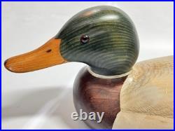 1991 Big Sky Carvers Bozeman MT 21 Mallard Ducks Unlimited Decoy John Gewerth