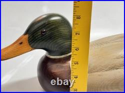 1991 Big Sky Carvers Bozeman MT 21 Mallard Ducks Unlimited Decoy John Gewerth