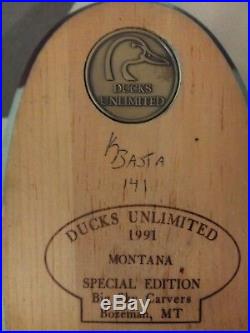 1991 Big Sky Carvers Ducks Unlimited 1991 Special Edition Mallard