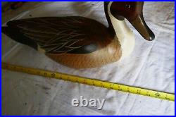 1991 Large Wood Carved Pintail Duck decoy Big sky Carvers 21 Long Lot 24-51-75