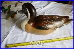 1991 Large Wood Carved Pintail Duck decoy Big sky Carvers 21 Long Lot 24-51-75