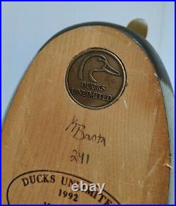 1992 Ducks Unlimited MT Big Sky Carvers Special Edition Mallard by K Basta