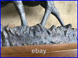 1995 13 Bradford B. J. Williams Bronzed Elk The Herd Bull Big Sky Carvers