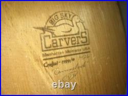 1999 BIG SKY CARVERS Signed CVD Canvasback Duck Decoy Manhattan Montana LIMITED