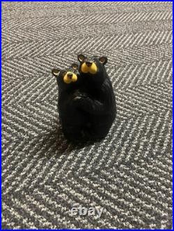 2 Bearfoots Bears Big Sky Carvers Sher Bear Jeff Fleming Mom & Baby Figurine