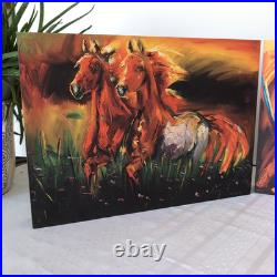 2 Big Sky Carver Cowboy Horse Canvas Visual Edge Wall Art Diane Whitehead Artist