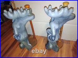 2 Big Sky Carvers Bearfoots Mountain Moose Paper Towel Holder Phyllis Driscoll