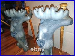 2 Big Sky Carvers Bearfoots Mountain Moose Paper Towel Holder Phyllis Driscoll