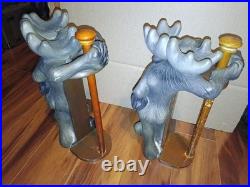 2 Big Sky Carvers Bearfoots Mountain Moose Paper Towel Holder Phyllis Driscoll