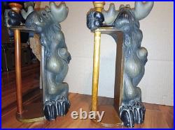 2 Big Sky Carvers Bearfoots Mountain Moose Paper Towel Holder Phyllis Driscoll