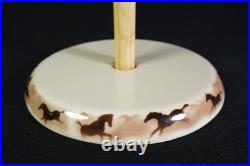 2002 Paper Towel Holder Porcelain Base'Wild Horse II' Big sky Carvers Lodge
