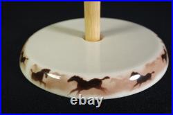 2002 Paper Towel Holder Porcelain Base'Wild Horse II' Big sky Carvers Lodge