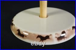 2002 Paper Towel Holder Porcelain Base'Wild Horse II' Big sky Carvers Lodge