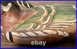 2003 Big Sky Carvers Wood Duck Hand Carved Signed Kim Stephens 18 x 7