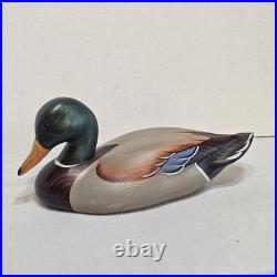 2006 Big Sky Carvers Mallard DUCK DECOY Hand Carved Wood USA 10/30