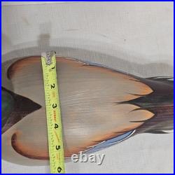 2006 Big Sky Carvers Mallard DUCK DECOY Hand Carved Wood USA 10/30
