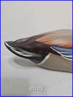 2006 Big Sky Carvers Mallard DUCK DECOY Hand Carved Wood USA 10/30