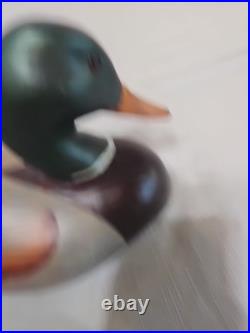 2006 Big Sky Carvers Mallard DUCK DECOY Hand Carved Wood USA 10/30