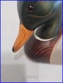 2006 Big Sky Carvers Mallard DUCK DECOY Hand Carved Wood USA 10/30