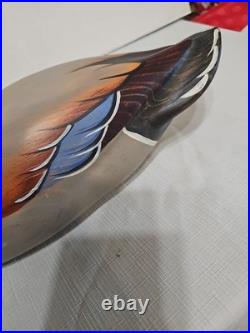 2006 Big Sky Carvers Mallard DUCK DECOY Hand Carved Wood USA 10/30