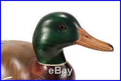2007 Big Sky Carvers Painted Wood Mallard Duck Decoy Numbered 1102 Chris Linn
