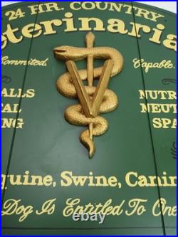 24 hr Country Veterinarian Wooden Big Sky Carvers Sign