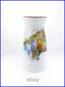 2pc Set Dean Crouser 7 Horse Head Vase Snack Plate Big Sky Carvers Ceramic