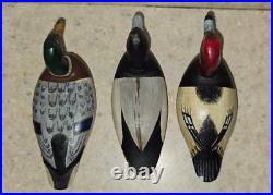 3 Big Sky Carvers Miniature Ducks Lot RARE