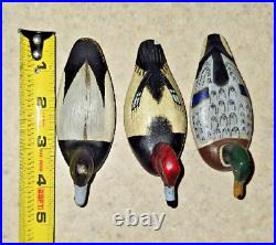 3 Big Sky Carvers Miniature Ducks Lot RARE