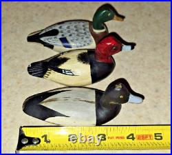 3 Big Sky Carvers Miniature Ducks Lot RARE