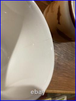 6 vintage Big Sky Lodge Stoneware Collection Thomas Norby Alaska fish fishing AK