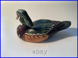 7 Duck Decoy Wood Duck Vibrant Solid Wooden BIG SKY CARVERS Signed