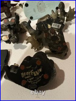 9 Mountain Mooses Figurines Big Sky Carvers Artist Phillis Driscoll Jeff Fleming