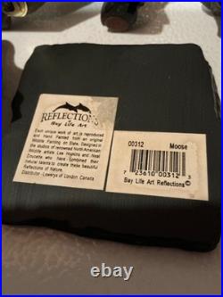 9 Mountain Mooses Figurines Big Sky Carvers Artist Phillis Driscoll Jeff Fleming