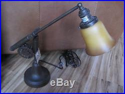 Angler Lamp Big Sky Carvers Rustic Lodge Cabin # 70113 FISHING REEL DESK LAMP