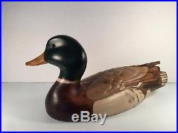 Authentic BIG SKY CARVERS Wood Carved Duck GRAND DADS MALLARD 10/11 Signed 21