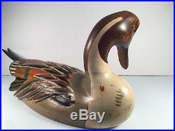Authentic BIG SKY CARVERS Wood Carved PINTAIL Duck Crafted 2006 5/25 Signed 22
