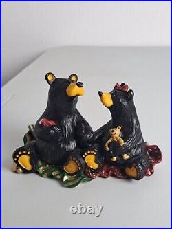 BEARFOOTS BEARS CHRISTMAS MORNING Resin Figurine Jeff Fleming Big Sky Carvers