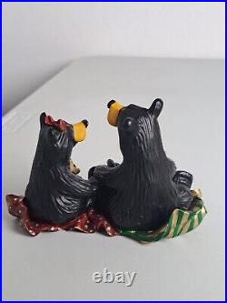 BEARFOOTS BEARS CHRISTMAS MORNING Resin Figurine Jeff Fleming Big Sky Carvers