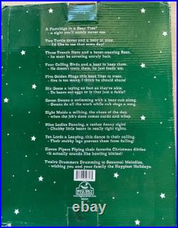 BEARFOOTS Bears by Jeff Fleming 12 Days of Christmas Ornament Set BIG SKY NIB