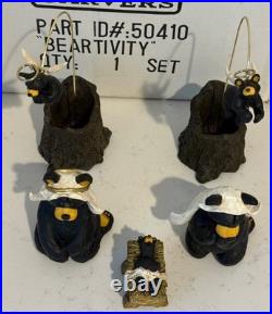 BEARFOOTS Nativity Set Beartivity Christmas 7 Piece Set Jeff Fleming 50410 Bear