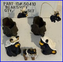 BEARFOOTS Nativity Set Beartivity Christmas 7 Piece Set Jeff Fleming 50410 Bear