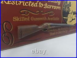 BIG SKY CARVERS GUNNER'S CLUB Duck Hunting Shotgun 3D WOOD SIGN Hand Paint 19x16