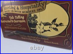 BIG SKY CARVERS GUNNER'S CLUB Duck Hunting Shotgun 3D WOOD SIGN Hand Paint 19x16