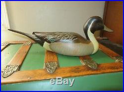 BIG SKY CARVERS HAND CARVED DUCK DECOY PINTAIL DRAKE SIGNED PAULA JERNMAN 20 in