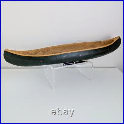 BIG SKY CARVERS Large 22.5 Faux Wood Canoe Replica Nostalgia Cabin Lake Decor