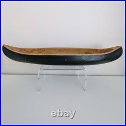 BIG SKY CARVERS Large 22.5 Faux Wood Canoe Replica Nostalgia Cabin Lake Decor